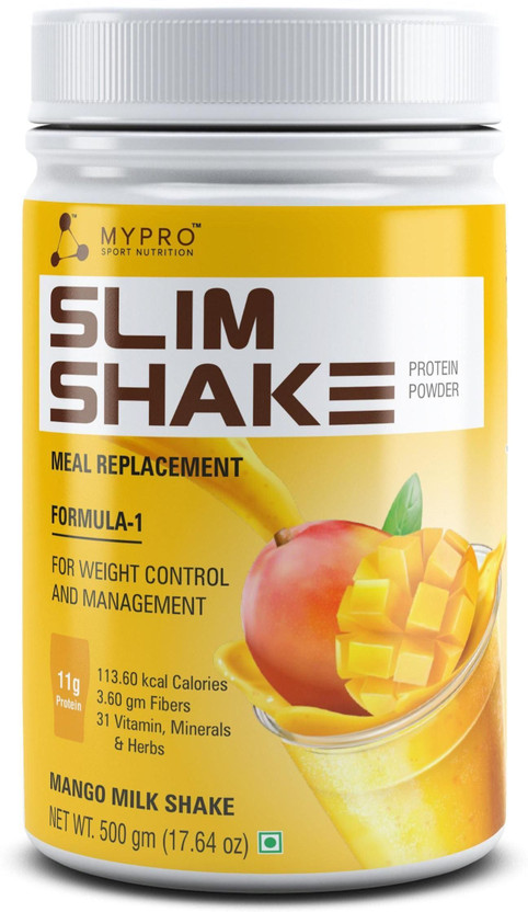 Mypro Sport Nutrition Slim Shake Protein Powder For Weight Control and Management -500 Gm Protein Shake(500 g, Mango)