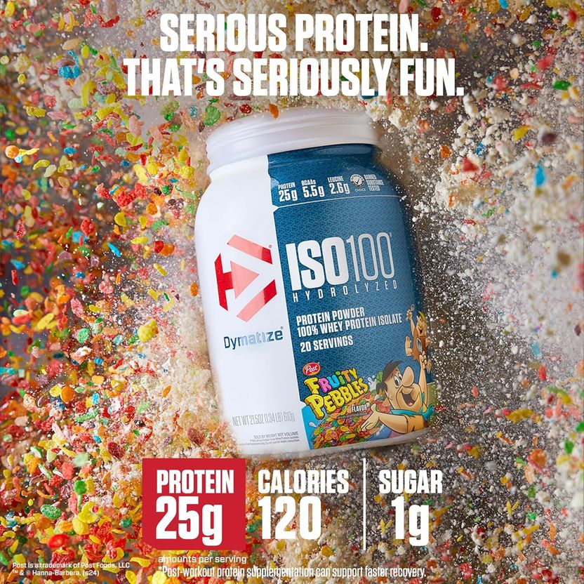 ISO100 Hydrolyzed Protein Powder, 100% Whey Isolate Protein, 25g of Protein, Whey Protein 2