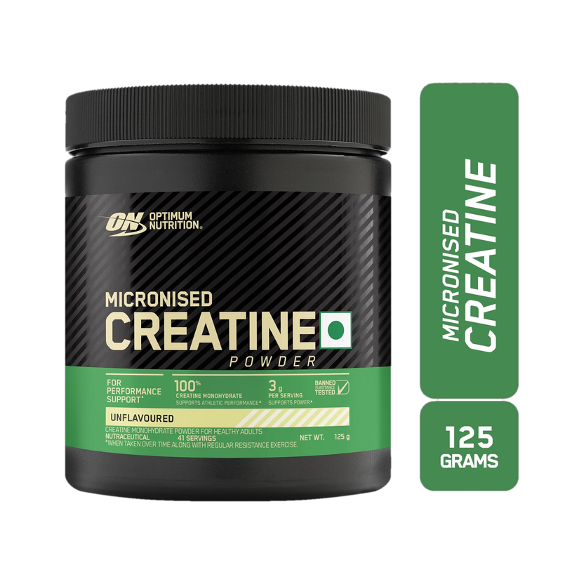 Optimum Nutrition (ON) Micronised Monohydrate Creatine(125 g, Unflavored)