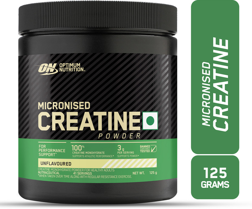 Optimum Nutrition (ON) Micronized Creatine Monohydrate Powder,41 serves Creatine Creatine(125 g, Unflavored)