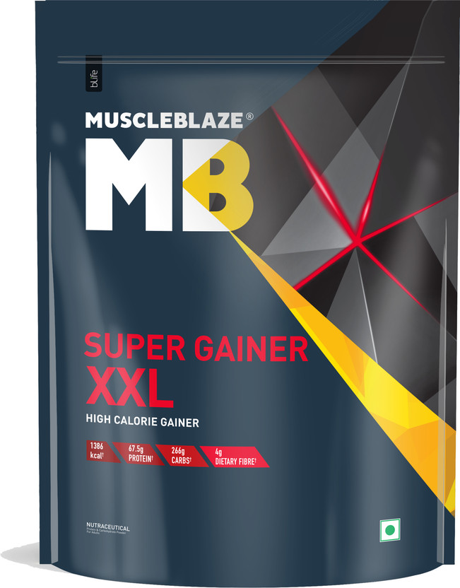 MUSCLEBLAZE Super XXL, For Muscle Weight Gainers/Mass Gainers(2 kg, Chocolate)