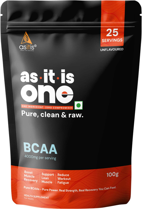 AS-IT-IS Nutrition Asitis One BCAA Powder 100gm Unflavored BCAA(100 g, Unflavored)