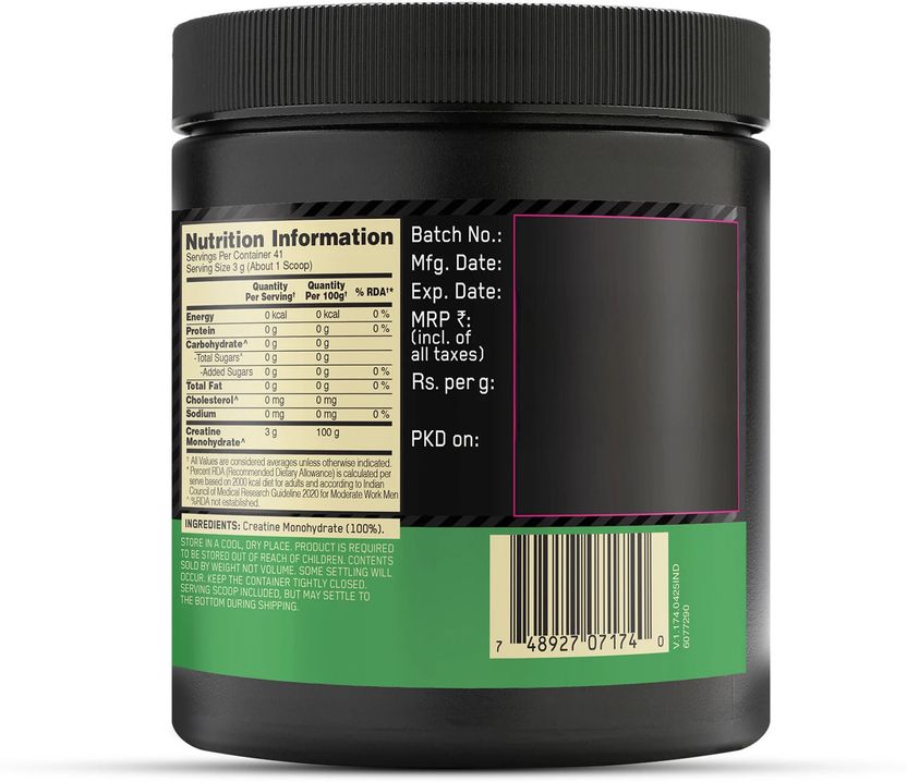 (ON) Micronized Creatine Monohydrate Powder,41 serves Creatine Creatine 3