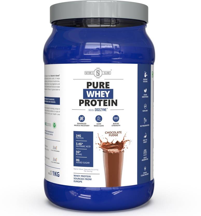 Nature's island Whey Protein For Muscles Strength & Lean Mass Gain with