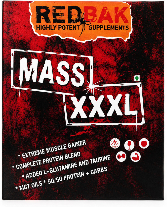 REDBAK Bulk Gainer Weight Gainers/Mass Gainers(3000 g, Chocolate)
