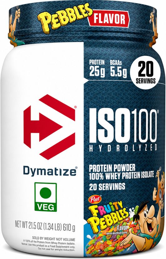 ISO100 Hydrolyzed Protein Powder, 100% Whey Isolate Protein, 25g of Protein, Whey Protein