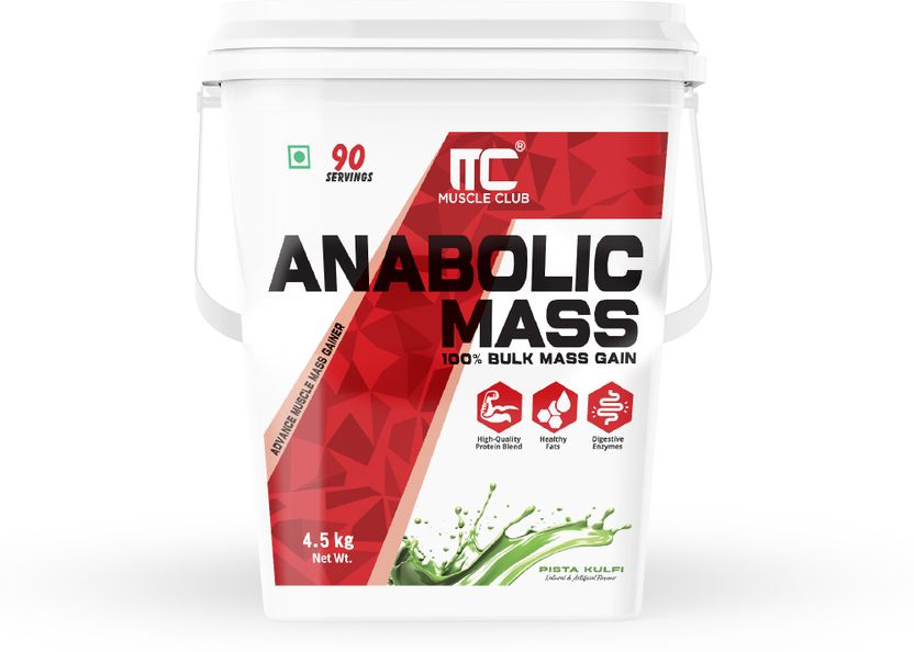 Anabolic Mass Gainer High-Calorie Weight Gainer with Protein Pista Kulfi Flavor Weight Gainers/Mass Gainers