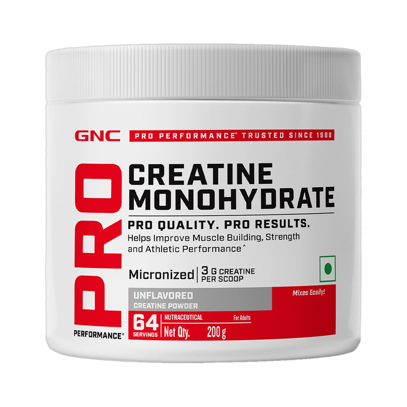 GNC Pro Performance Monohydrate Creatine(200 g, Unflavoured)