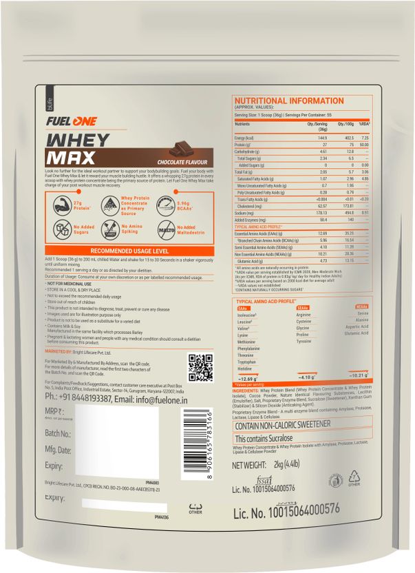 Whey Max, Whey Protein Concentrate & Whey Protein Isolate, 27g Protein Whey Protein 2