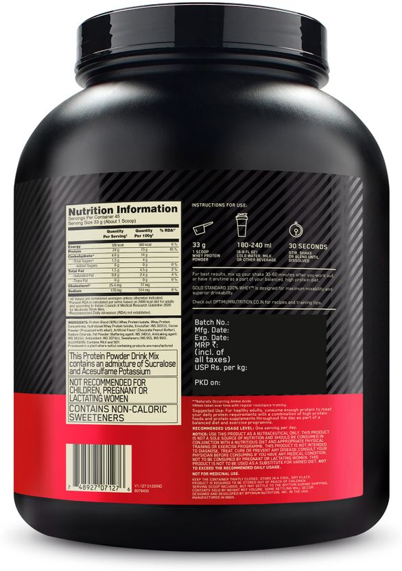 Gold Standard 100% Whey Protein, with Micronised Creatine 125g Whey Protein 2