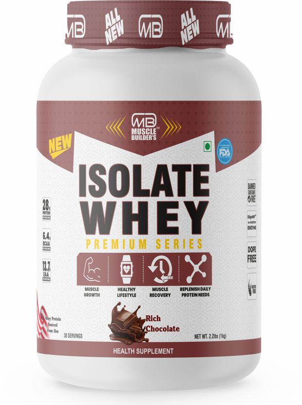 Pure Protein Isolate With High Amino's For Fast Muscle Growth,Recovery &Fat Loss Whey Protein