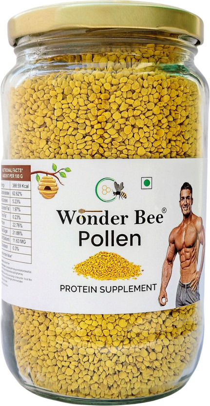 WONDER BEE Bee Pollen Protein Supplement Plant-Based Protein(500 g, NA)