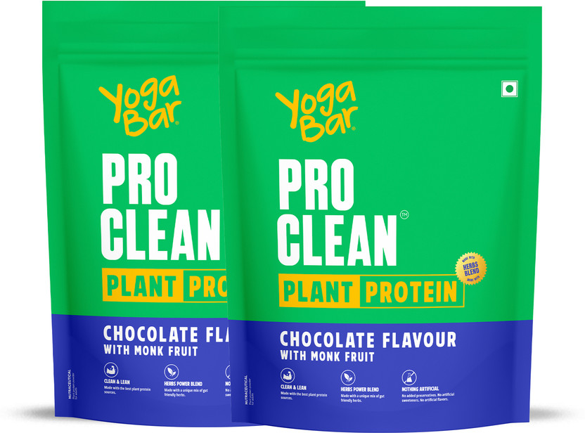 Yogabar Chocolate Plant Protein | 25g Protein per Serve Plant-Based Protein(1 kg, Chocolate)