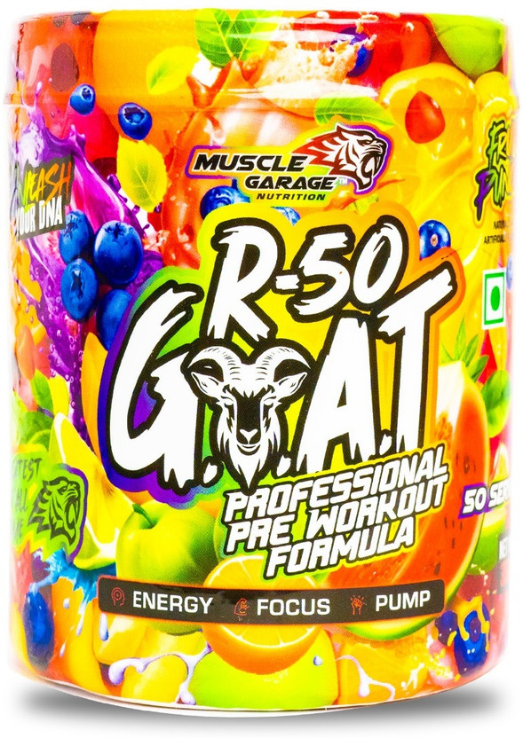 Muscle Garage R-50 Goat Pre-Workout Pre Workout(350 g, FRUIT PUNCH)