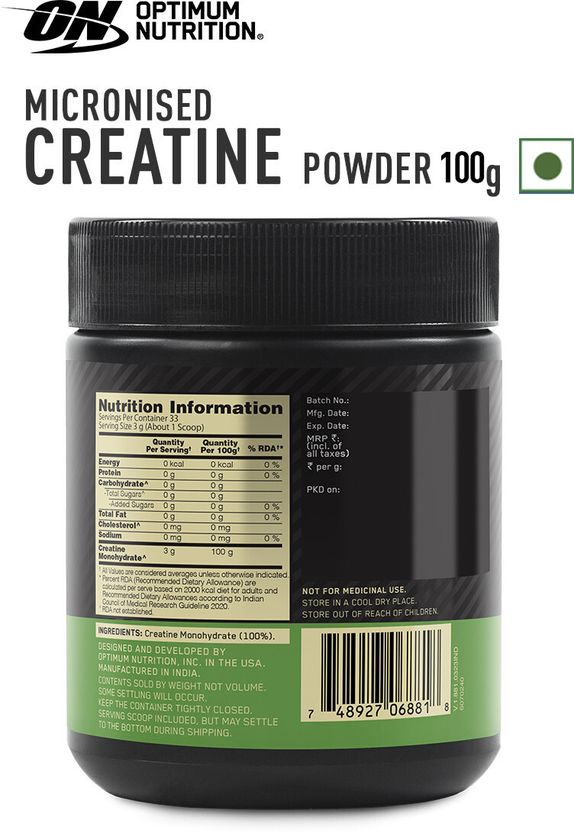 (ON) Serious Mass Weight Gainer 3 Kg + Micronised Creatine 100g unflavored Weight Gainers/Mass Gainers 2