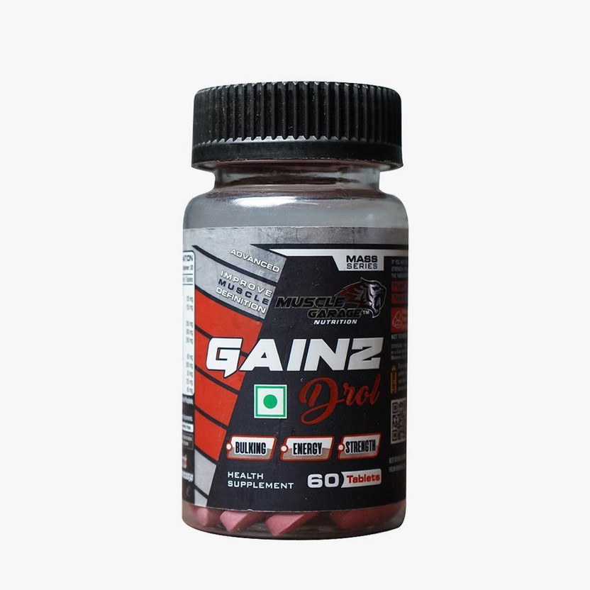 Muscle Garage Gainzdrol , Advance Improve Muscle Definition | Bulking | Energy | Strength Pre Workout(60 Capsules, Unflavored)
