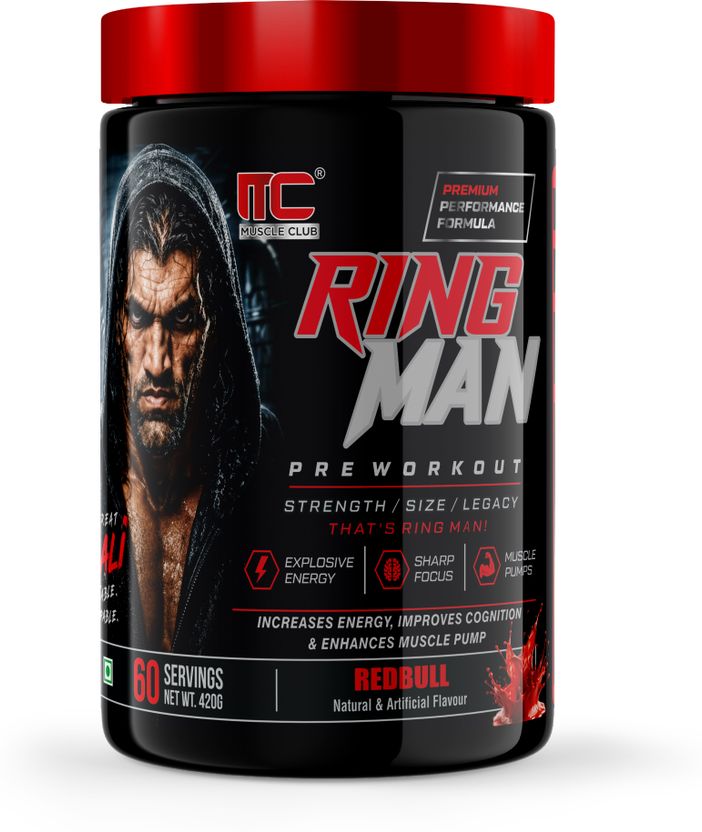Ring Man Pre-Workout | AMP Powered | By The Great Khali Energy & Focus Booster Pre Workout
