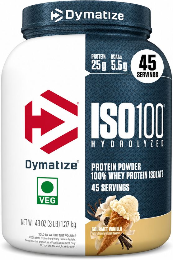ISO100 Hydrolyzed Protein Powder, 100% Whey Isolate Protein, 25g of Protein, Whey Protein