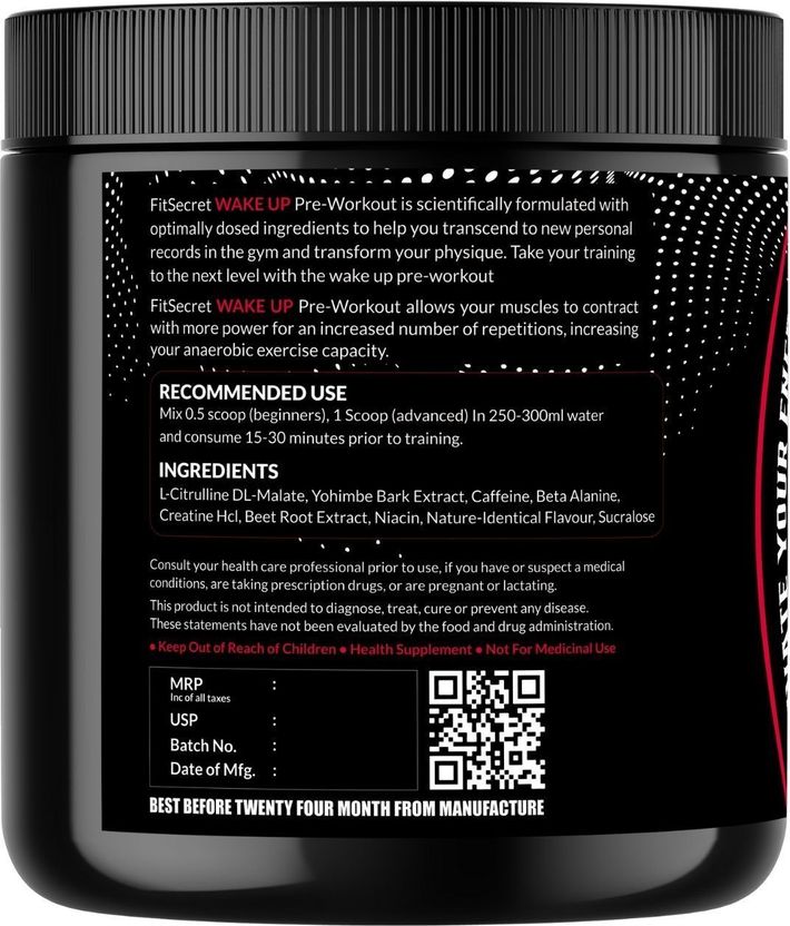 Wake UP Pre Workout | 20 Servings Pre Workout 4