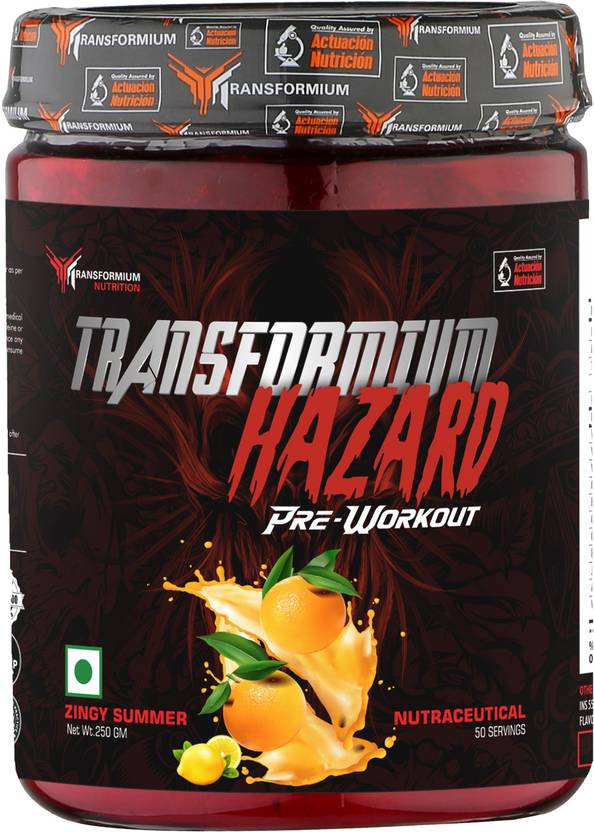 transformium Nutrition Zingy Summer Hazard PreWorkout Powder for