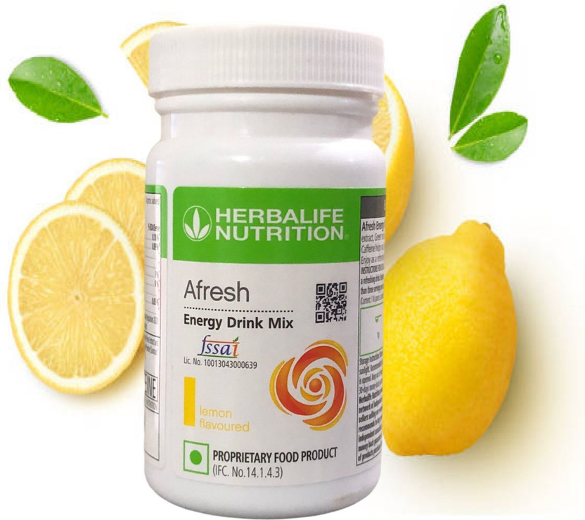 Herbalife Nutrition Afresh Energy Drink Mix 50g for Weight Loss & Refreshing | Energy Bars(50 g, Lemon)