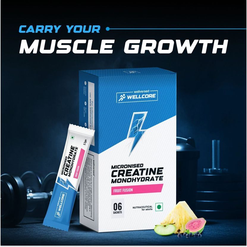 Micronised Creatine Monohydrate(6 Sachets) | Lab Tested | Enhanced Absorption Creatine 2