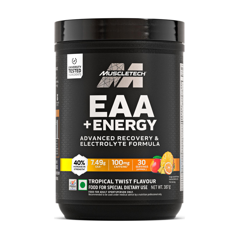 Muscletech EAA + Energy EAA (Essential Amino Acids)(387 g, Tropical Twist)