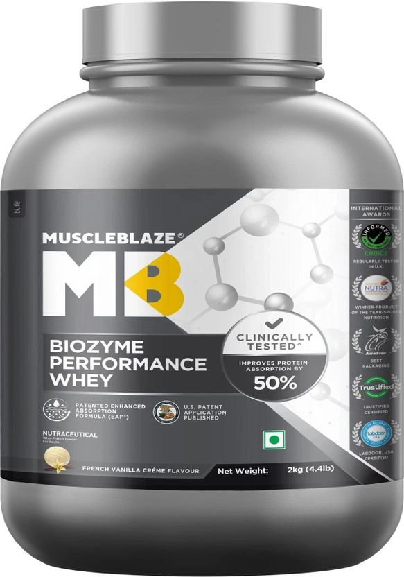 Biozyme Performance Whey Protein Powder, 25g Protein Per Scoop Whey Protein