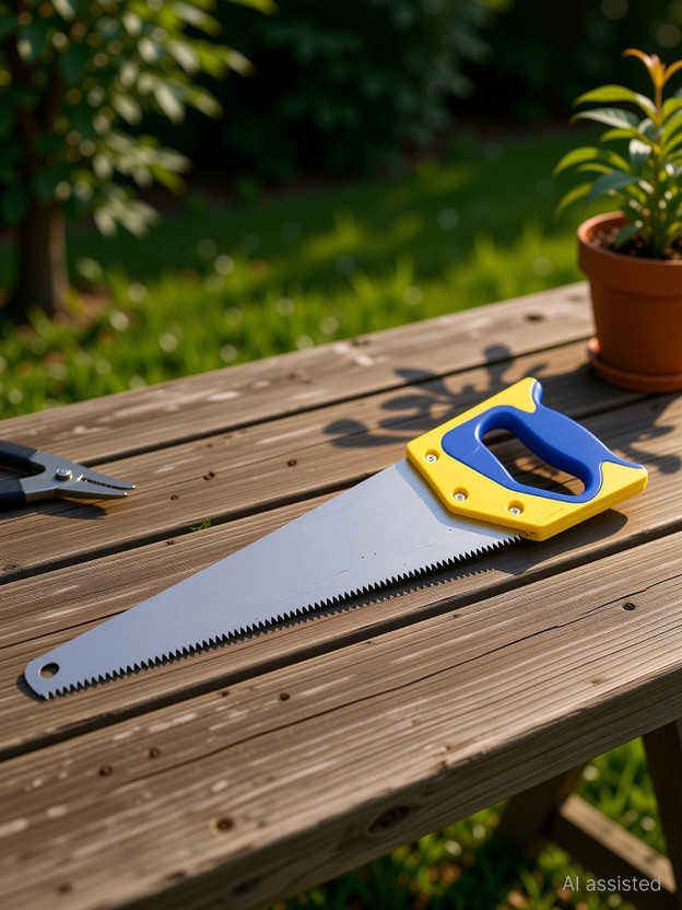 thinkvibe Heavy Duty Hand Saw for Wood & Garden | 16-inch Sharp Blade with Comfort Grip Garden Tool Kit(1 Tools)