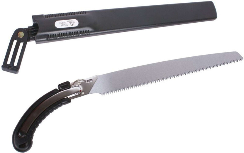 STAYGROW STAYGROW 14-inch Heavy Duty Curved Pruning Saw with Protective Sheath & Ergonomic Grip High-Carbon Steel Aari for Gardening, Wood Cutting & Farming Anvil Pruner(Manual) - Flipkart Deal
