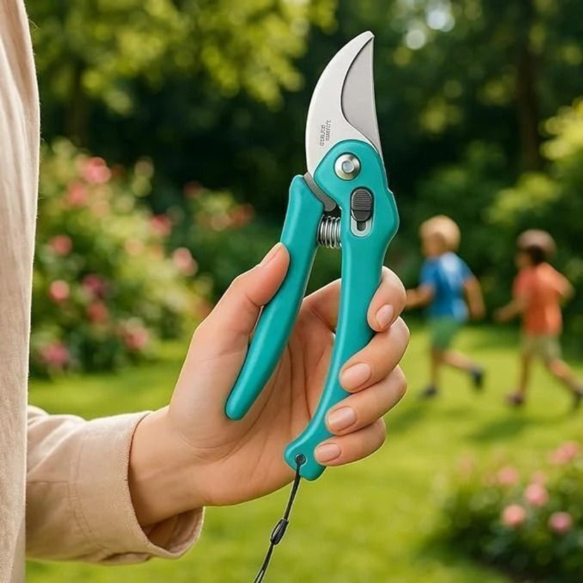 DeoDap Pruning Seeds, Flower Cutter and Grass Cutter | Gardening Pruning Shear | Pruning & Leaf Cutter | Cutting Scissors | Branch Bypass Pruner(Manual)