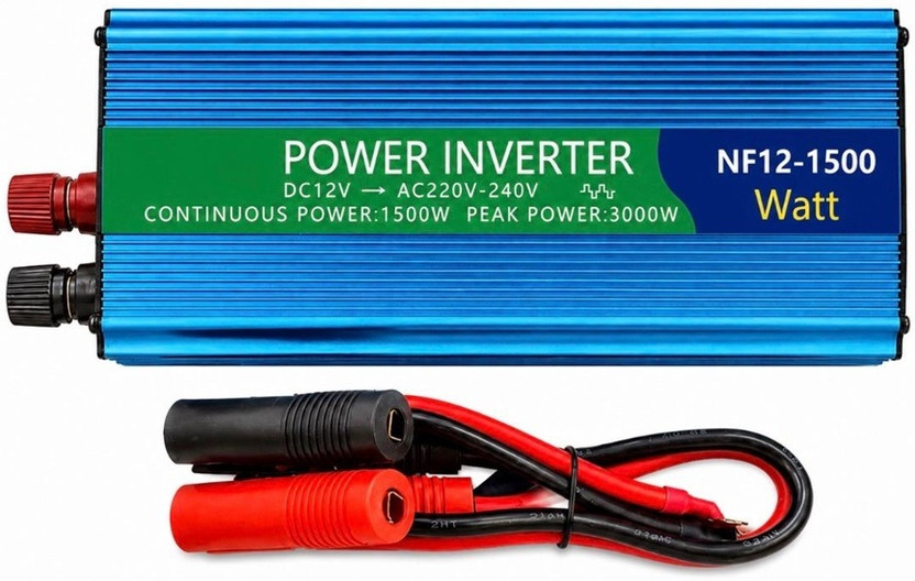 EASTRA NF12-1500 1500W Power Inverter, 12V DC to 220V–240V AC High Quality 1500 Watts Computer PSU with 2 SATA Cables(Metallic Blue)