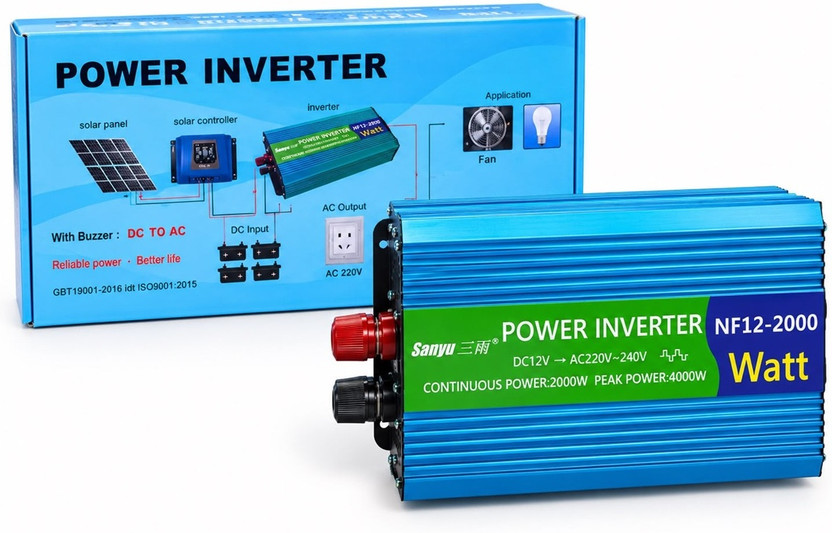 EASTRA NF12-2000W Power Inverter High Quality 2000 Watts Computer PSU with 2 SATA Cables(Blue)