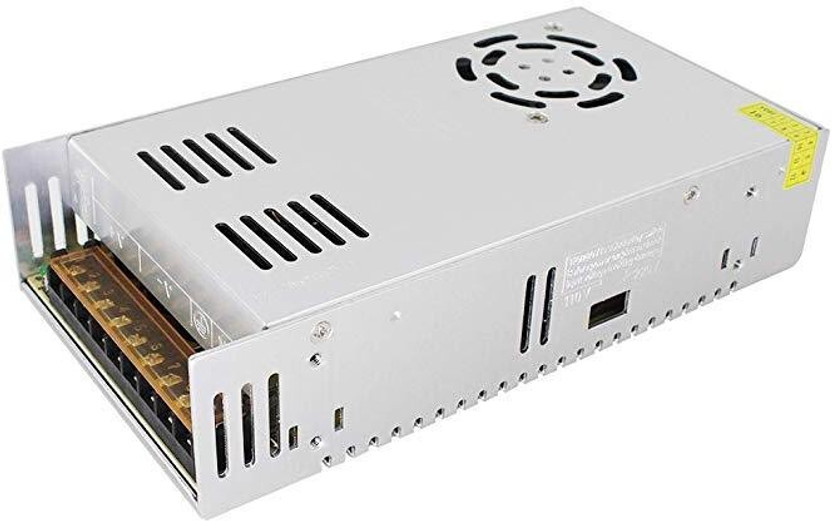 DHRUV-PRO Led Indicator 5 Volt / 60 Amp DC Output Power Supply, Metal Case Type Power LED Driver Power Supply, AC Input 100/240vAC 300 Watts Gaming PSU with 7 SATA Cables(White)