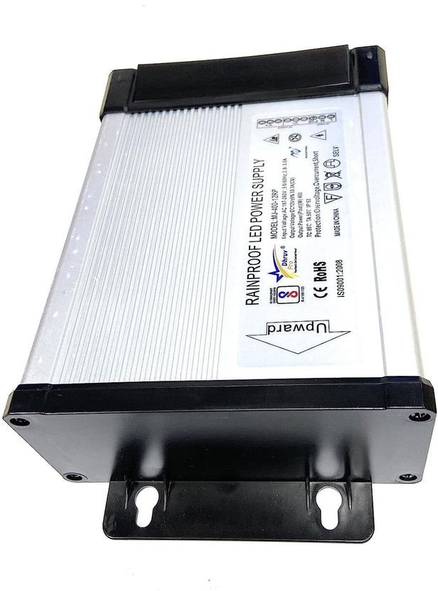 DHRUV-PRO 12V Switched Rainproof Power Supply (Silver) (12V 700W 237x120x56mm Big Body) 700 Watts Computer PSU with 6 SATA Cables(Silver)