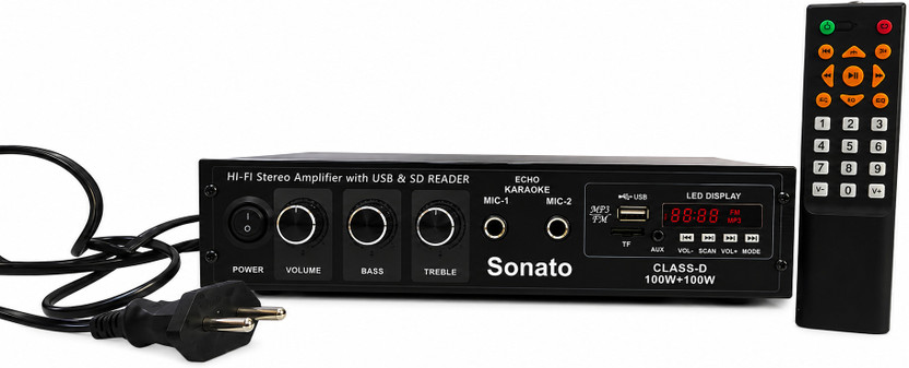 Sonato STEREO AMPLIFIER CLASS D Indoor, Outdoor PA System(100 W)