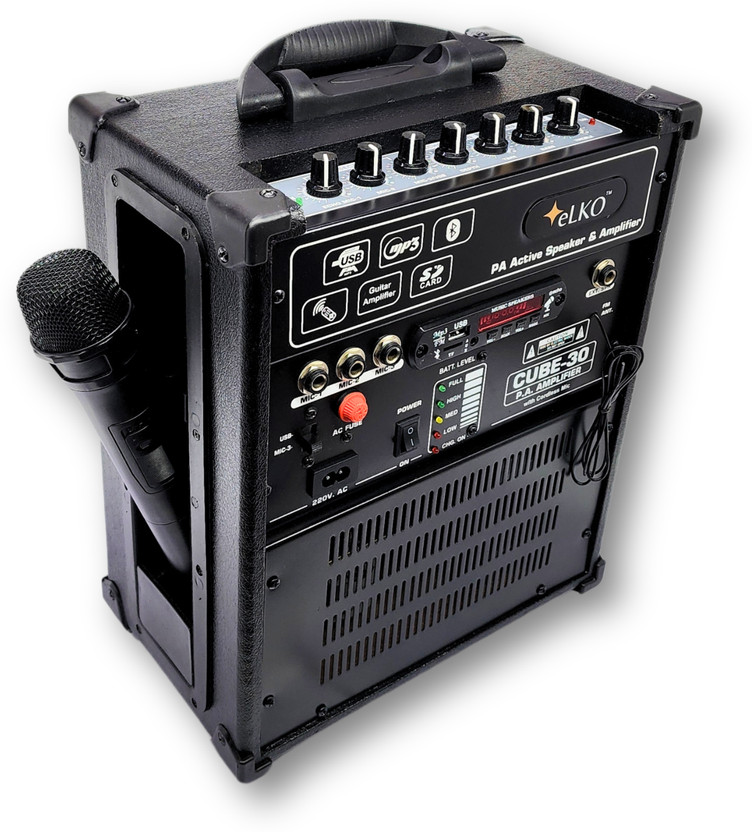 ELKO Portable P.A Amplifier with U.H.F Wireless Mic Indoor, Outdoor PA System(40 W)
