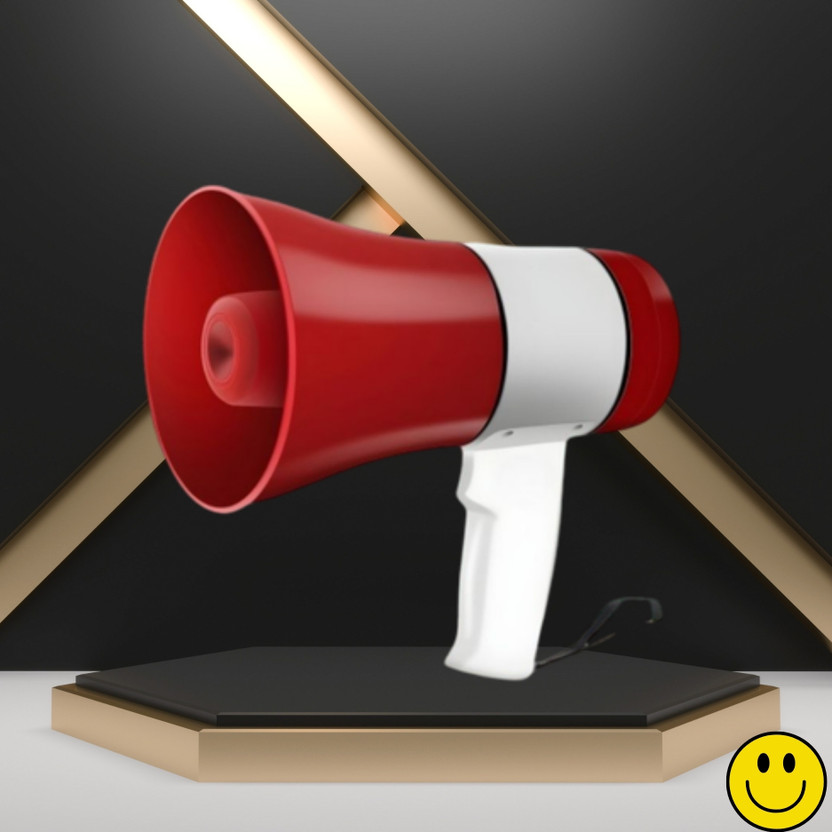 GUGGU Handheld Megaphone with Siren, Microphone & Rechargeable for Outdoor EventsB238 Megaphone Portable Megaphone Siren Loudspeaker Function &Long Battery BackupR238 Outdoor PA System(500 W)