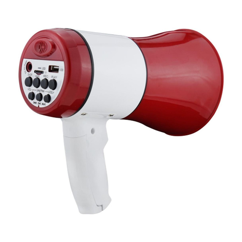 iWin Portable 30W Handheld Megaphone Loud Speaker Recording USB & SD-Card Support IN-MP1100 Indoor, Outdoor PA System(30 W)