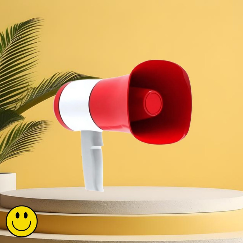 FRONY Handheld Megaphone with Siren, Microphone & Rechargeable for Outdoor EventsA193 Bhopu Portable Megaphone, Siren Loudspeaker Function and Long Battery BackupA193 Outdoor PA System(500 W)