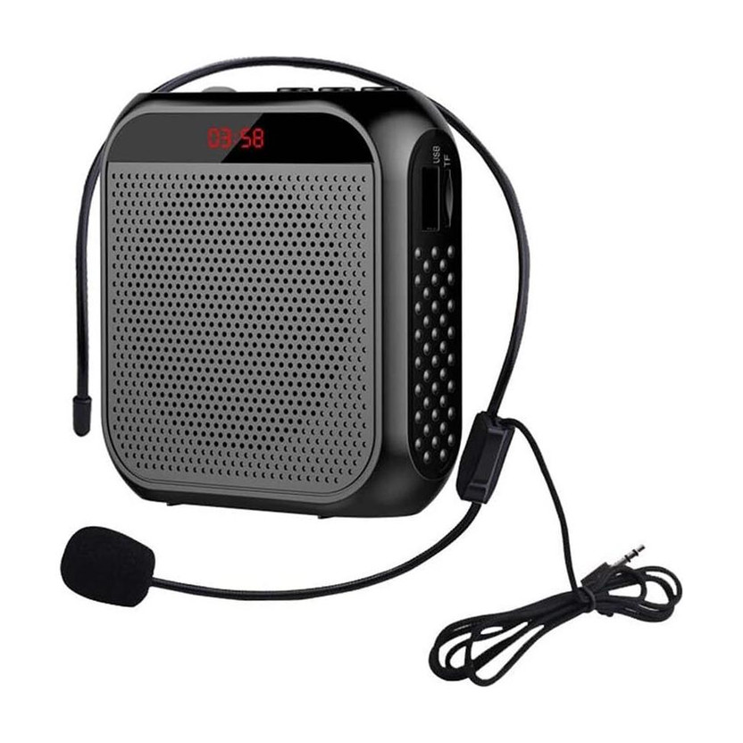 J3G Portable Voice Enhancer Voice Amplifier with Headset Mic Outdoor, Indoor PA System(8 W)