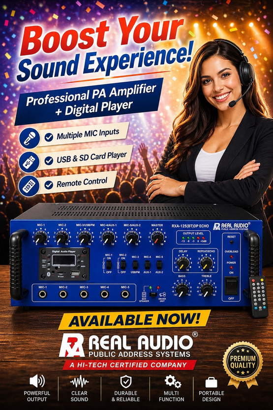 Realaudio RXA-125 DP ECHO Indoor PA System(150 W)