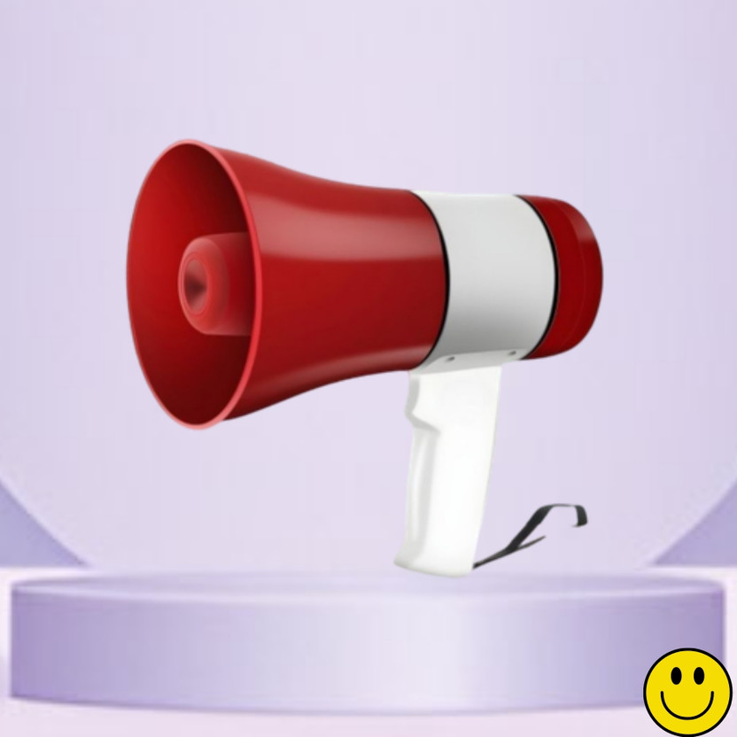 SACRO Handheld Megaphone with Siren, Microphone & Rechargeable for Outdoor EventsA289 Megaphone Portable Megaphone Siren Loudspeaker Function &Long Battery BackupQ289 Outdoor PA System(500 W)