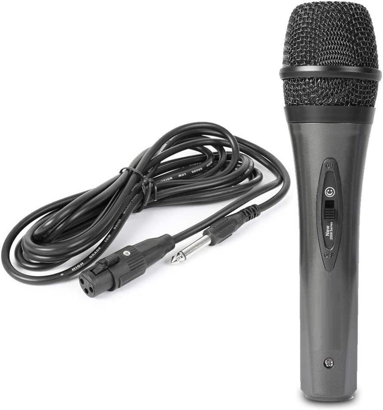 GoodsBazaar Dynamic Cardioid XLR Unidirectional Microphone for Solo Vocals & Karaoke EAS-111 Karaoke Vocal Sound Microphone with 1.5m Xlr Cable Singing Mic Cardioid Studio Indoor, Outdoor PA System(1 W)