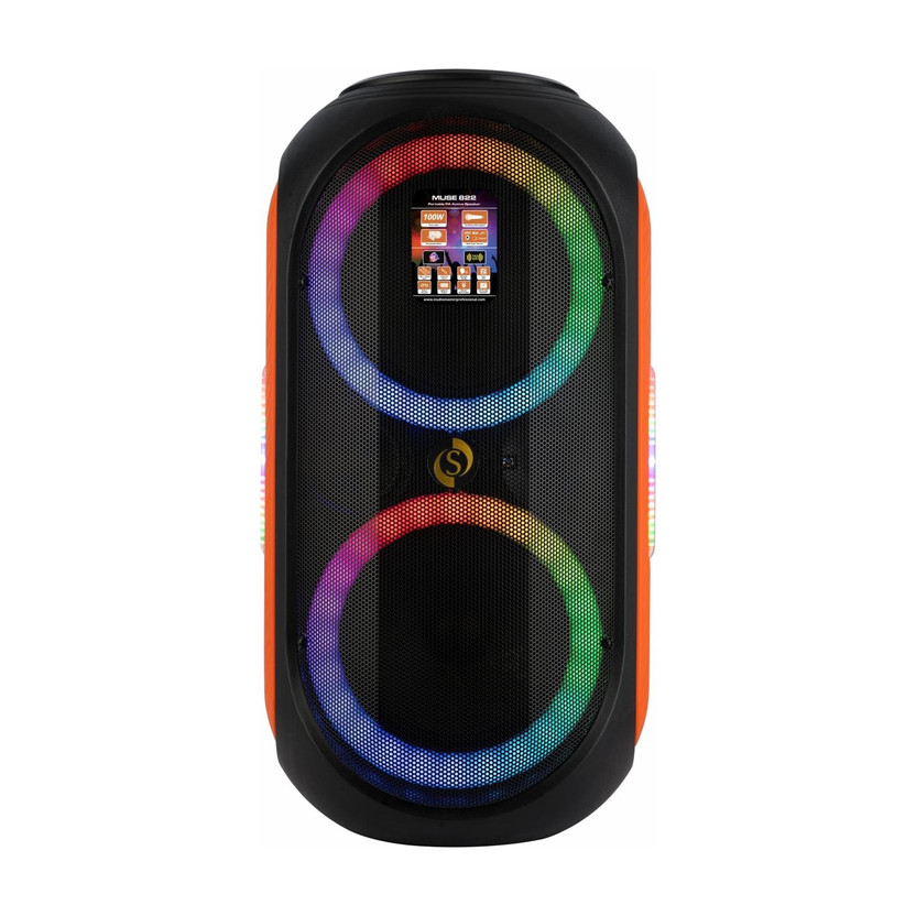 Studiomaster Studiomaster Muse 822 portable speaker| 2 wireless mic,Bluetooth,USB,Battery backup&Karaoke Indoor, Outdoor PA System(100 W) - Flipkart Deal