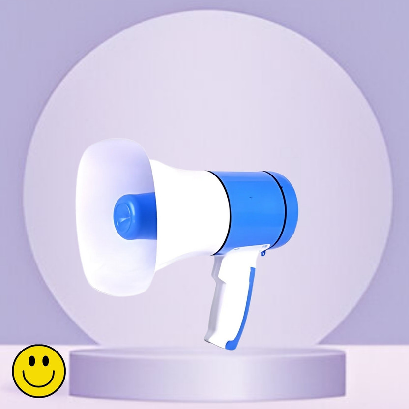 FRONY Handheld Megaphone with Siren, Microphone & Rechargeable for Outdoor EventsB392 Bhopu Portable Megaphone, Siren Loudspeaker Function and Long Battery BackupB392 Outdoor PA System(500 W)