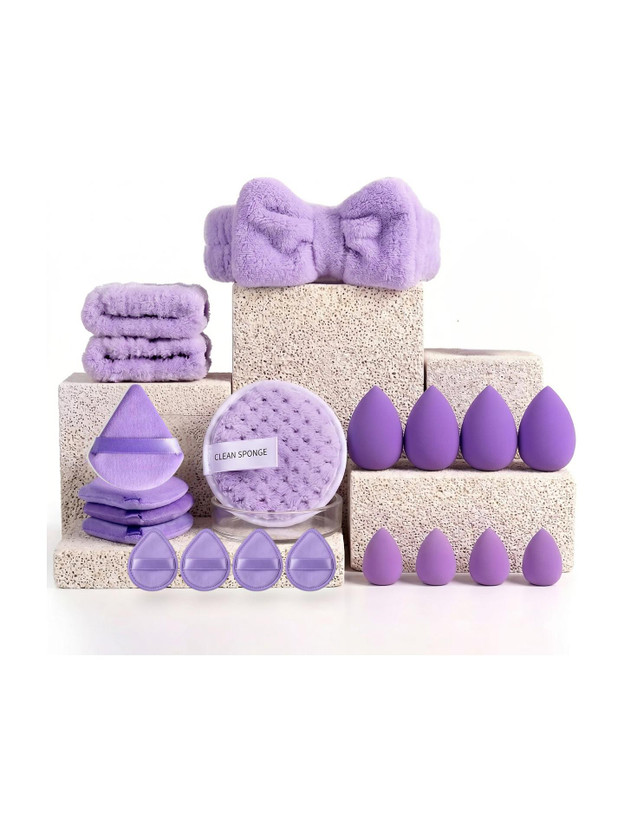 LA VENUST 20pc Professional Beauty Blender Set (Pack of 20, Lavender edition)