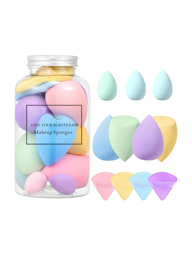 QEQEQ PROFESSIONAL SET 11 PCs Multi-color Makeup Sponge Set, Beauty Blender