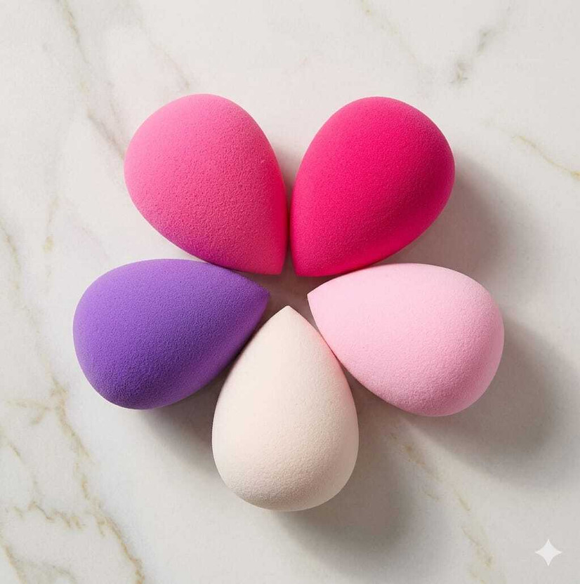 NATKHATSAWARIYA 5PCS SET OF BEAUTY SPONGE PUFF