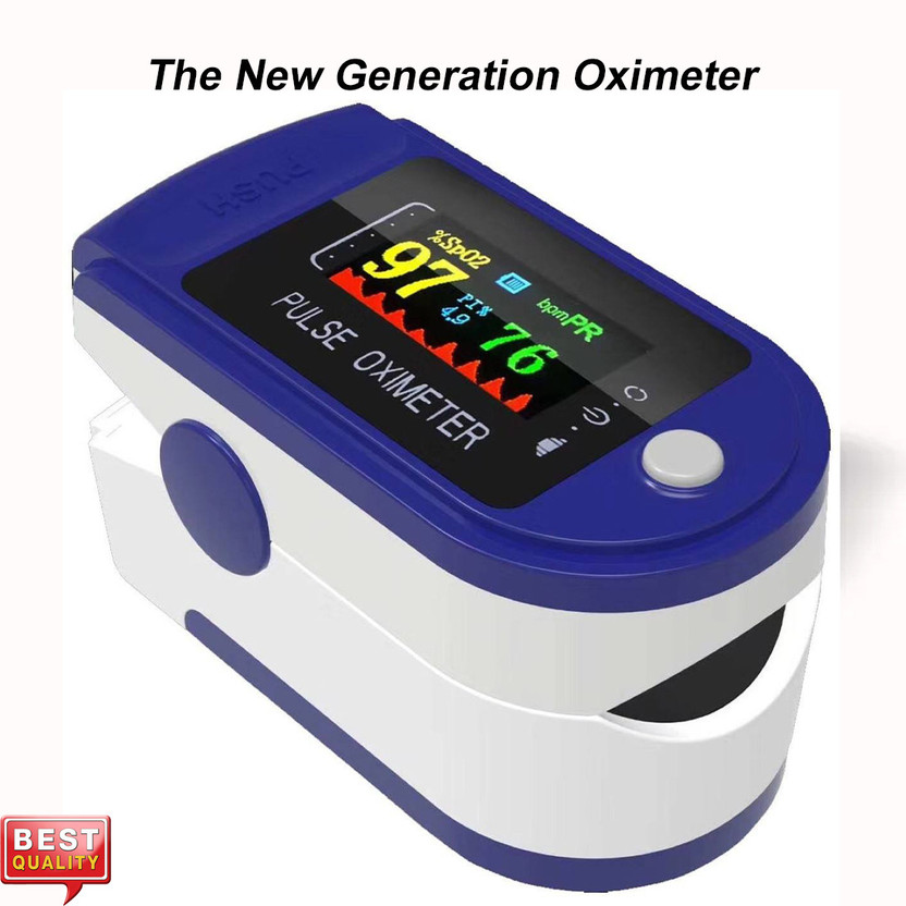 CRETO (SPO2) Pulse Oximeter Fingertip TFT Display- Pulse Oximeter(Blue)